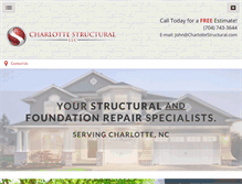 Tablet Screenshot of charlottestructural.com
